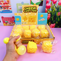 Mainan Kubus Keju Lembut HOT Squishy, Mainan Fidget Tekan Lambat Mengembang, Mainan Plastik Bentuk Makanan, Pereda Stres Sensorik, Mainan Squishy Unik