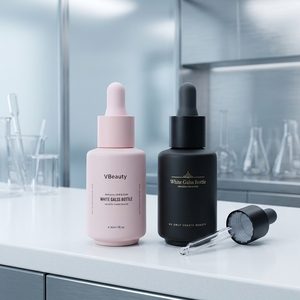 Weiße Mattglas-Tropfflasche 30ml Leere Kosmetik-Serumflasche mit Pipette für Augencreme, Gesichtscreme, Ätherisches Öl und Flüssigkeiten - Product Image 1