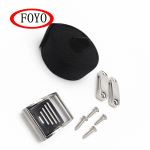 FOYO Support de sangle à boucle en acier inoxydable A316 de haute qualité 1 '* 90' Sangle en nylon pour boîtier de batterie Sangle de maintien du réservoir de carburant Matériel marin - Product Image 4