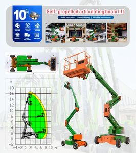 מנוע דיזל, זרוע הרמה טלסקופית הידראולית עם גלגלים, ניתנת לתמרון בגובה רב, פלטפורמה עם טווח של 22 מטר, שולחן בגודל 1.85 מטר על 0.75 מטר - Product Image 6