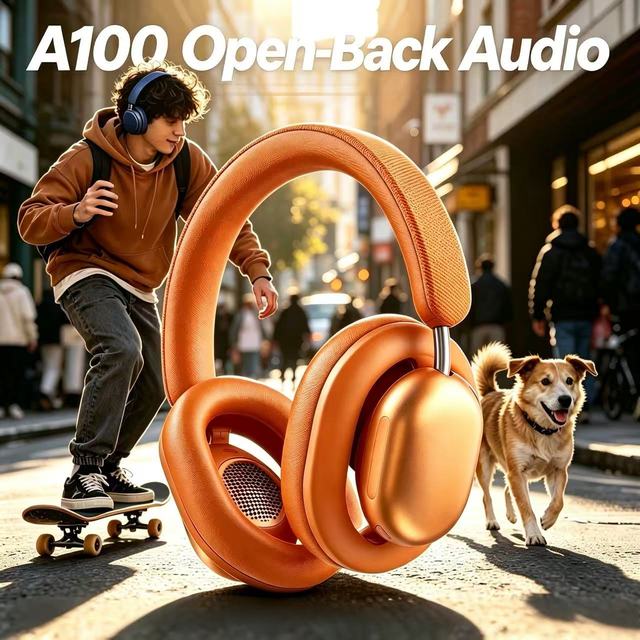 Hot Selling Over Ear Headphones with 400mAh Battery ANC IPX4 Waterproof JL Chipset Wireless B.T.6.0-DJ & Sports Travel Use