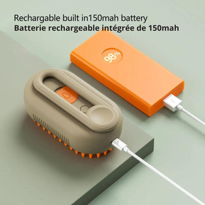 Cepillo Multifuncional Antisalpicaduras para Gatos, Cepillo Eléctrico USB con Vapor y Masaje, Cepillos para el Pelo de Gatos con Autolimpieza, Peine para el Cuidado de Mascotas - Product Image 5