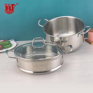 14 cái cảm ứng Cookware Set thép không gỉ nấu ăn nồi nhà bếp hấp và chảo Đặt đôi dưới Silicone xử lý - Product Image 4