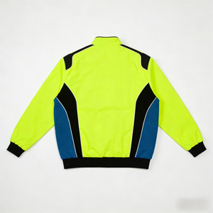 <span class=keywords><strong>Chaqueta</strong></span> <span class=keywords><strong>de</strong></span> Carreras Vintage Personalizada para <span class=keywords><strong>Hombre</strong></span>, Color Amarillo Neón con Bloques <span class=keywords><strong>de</strong></span> Color, Bordado Chenille, Ropa Deportiva <span class=keywords><strong>de</strong></span> Motociclismo - Product Image 2