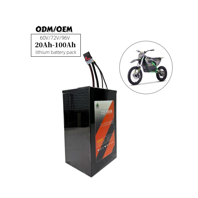 20S12P 72V 28AH Continuous Power 20.16KW Lithium Battery Pack WithANT Bluetooth BMS for ONYX RCR DIRT Electric Motorcycle