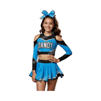 Uniformes de pom-pom girls de haute qualité personnalisés jeunesse diamants scintillants strass imprimé Spandex école Cheer porter Logo personnalisé