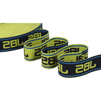 Logo personnalisé Couleur Motif Nylon Polyester Latex Bande élastique Jacquard Emboss Ceinture élastique Sangle