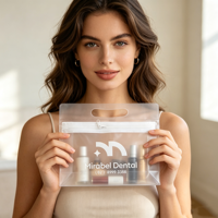 Étui à cosmétiques en PVC transparent avec logo personnalisé, grande taille, portable, tendance, imperméable, couleur bonbon, avec fermeture éclair