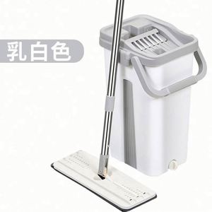 Easy to Clean Wet and Dry Separate Microfiber <b>Cleaning</b> <b>Mop</b> With Hands Free Bucket <b>Mop</b> - Product Image 4