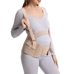 Diskon besar 3 in 1 ikat pinggang pendukung punggung perut elastis dapat disesuaikan sabuk bersalin untuk wanita hamil