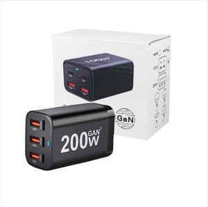 2025 Usine Vente Chaude <span class=keywords><strong>USB</strong></span> <span class=keywords><strong>C</strong></span> <span class=keywords><strong>Chargeur</strong></span> 200W 6 Ports <span class=keywords><strong>Chargeur</strong></span> De Bureau PD 100W GaN Station De Recharge De Téléphone Rapide pour <span class=keywords><strong>Chargeur</strong></span> D'ordinateur Portable - Product Image 1