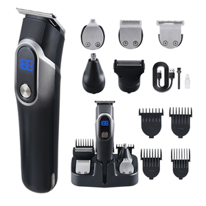 Ensemble de toilettage 5 en 1 pour homme, <span class=keywords><strong>tondeuse</strong></span> à cheveux interchangeable professionnelle pour le nez, les yeux, le corps et l'épilation - Product Image 1