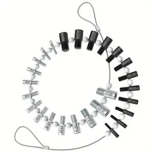 Гайка и болт для проверки резьбы, дюймовый и метрический, 26 манометров, нержавеющая сталь - Product Image 5