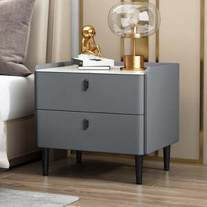 Modern Luxury Solid Wood Smart Bedside Table Wireless Charging <strong>Nightstand</strong> With Storage Good Price Home Furniture Bedroom - Product Image 5