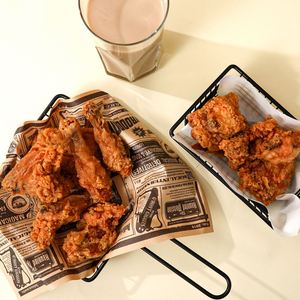 Papier d'emballage alimentaire personnalisé recyclable, papier d'emballage alimentaire résistant à la graisse, papier pour hamburgers, sandwichs, restauration rapide - Product Image 2