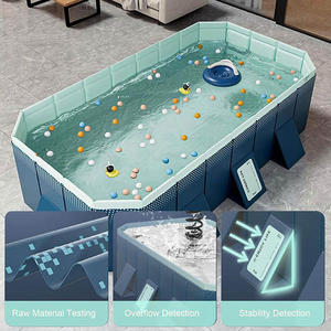 Piscina infantil plegable rectangular de PVC para juegos acuáticos, uso en exteriores, piscina de verano, piscina familiar de gran tamaño - Product Image 3