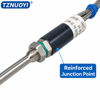 Thermocouple PT100 avec gaine en acier inoxydable, plage 0-400°C, étanche IP65, résistant aux hautes températures, industriel, OEM ODM