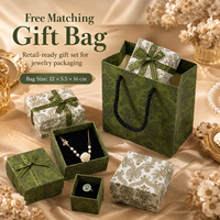 Boîte Cadeau de Luxe Écologique Recyclable à Motif Paisley pour Bijoux – 7 Tailles Disponibles pour Bagues, Boucles d'Oreilles, Colliers, Bracelets – Boîte Rigide Synthétique en Pulpe de Bois Dur