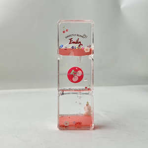 Nuevas Gotas de Agua Acrílicas Flotantes, Manualidades Acrílicas con Líquido, Reloj de Arena Líquido, Juguetes Creativos con Efecto de Derrame de Aceite - Product Image 4