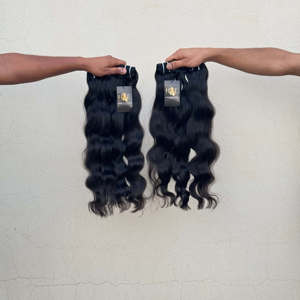 Lots de Cheveux Naturels Bruts Non Traités de Temple Indien, Cuticules Alignées, Extensions de Cheveux Humains de Temple Indien, Fournisseurs - Product Image 1