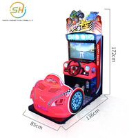 Machine de jeu de course pour enfants, simulateur de conduite à monnayeur, équipement de course fou pour enfants à vendre