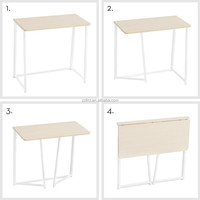 Bureau debout convertible et extensible en métal pour petits espaces, avec plateau en bois de 31,5 pouces, poste de travail informatique pour bureau à domicile, gain de place