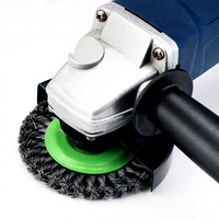 Brosse métallique torsadée en acier 125XM14 pour le polissage industriel, utilisation puissante