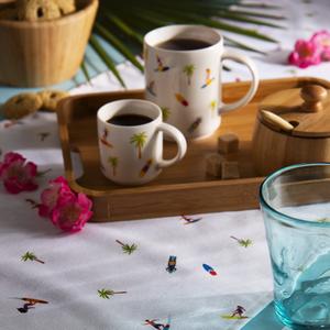 Set di 6 Tazzine da Espresso Excelsa Honolulu in Porcellana, 10 Cl, Multicolore - Product Image 2