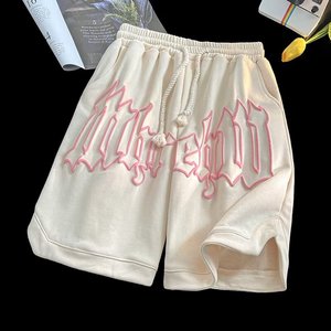 Shorts pour hommes sportifs et confortables, motif lettres, style américain, haute qualité, <span class=keywords><strong>prix</strong></span> de gros usine, collection été - Product Image 4
