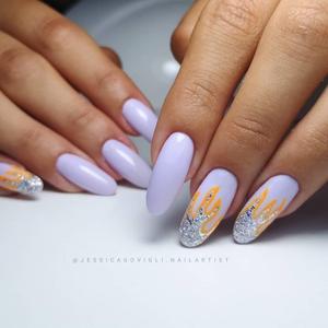 Majida Gel Polish Color 8.5 Ml Pastel Lavender <b>Nail</b> Polish UV Gel - Product Image 2