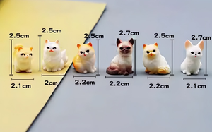 Figurine de chat mignon, décoration de paysage miniature, accessoire pour maison de poupée, mini ornement pour voiture et bureau - Product Image 5