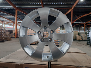 Jantes en alliage d'aluminium <span class=keywords><strong>16</strong></span> pouces (<span class=keywords><strong>16</strong></span>*6.0 pouces) 5*112PCD à 7 branches pour voitures de tourisme Golf/Superb – Stock usine OEM - Product Image 1