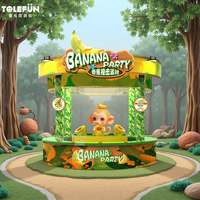 Lanceur de bananes géant Tolefun pour plusieurs joueurs, idéal pour les jeux de stand de carnaval sur le thème de la forêt tropicale en extérieur