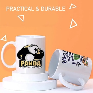 Tazza in Ceramica Personalizzabile 12oz 350ml Bianca per Sublimazione con Logo e Motivo Personalizzabili per Regali e Feste - Product Image 3