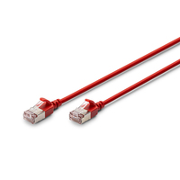 Cable de red blindado Extra delgado de 32AWG Cat6A, conector RJ45 suave y Flexible, Cables de comunicación de línea de datos Ethernet delgados de F-FTP