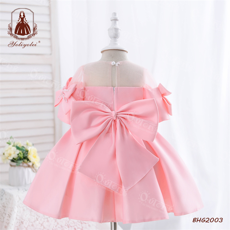 Оптовая продажа, платья для принцесс Outong Yoliyolei, белое платье без рукавов, новейшее детское платье, наряд, длинное платье, юбка с цветами для девочек/