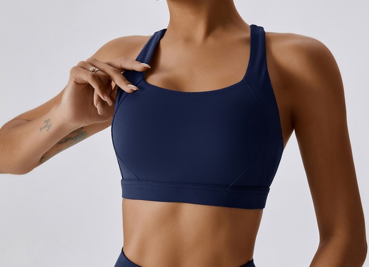 Navy sports bra