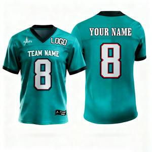 Uniforme de Rugby Personalizado del Equipo de EE. UU. para Hombre, con Nombre y Número Bordados, Ropa Deportiva de Poliéster Estadounidense para Práctica de Fútbol Americano, Técnicas de Impresión Corta - Product Image 1