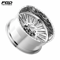 Nouvelles jantes de camion forgées en alliage d'aluminium poli à déport profond 8x139.7 8x165.1 26x14 26x16 28x16 30x16 pour CHEVY GMC 2500