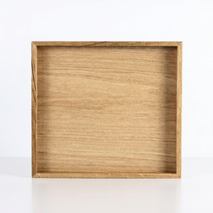 Plateau de service rustique en bois naturel, design moderne et luxueux, compatible lave-vaisselle, pour salle de bain, bureau, petit-déjeuner, café, thé, collations, repas - Product Image 1