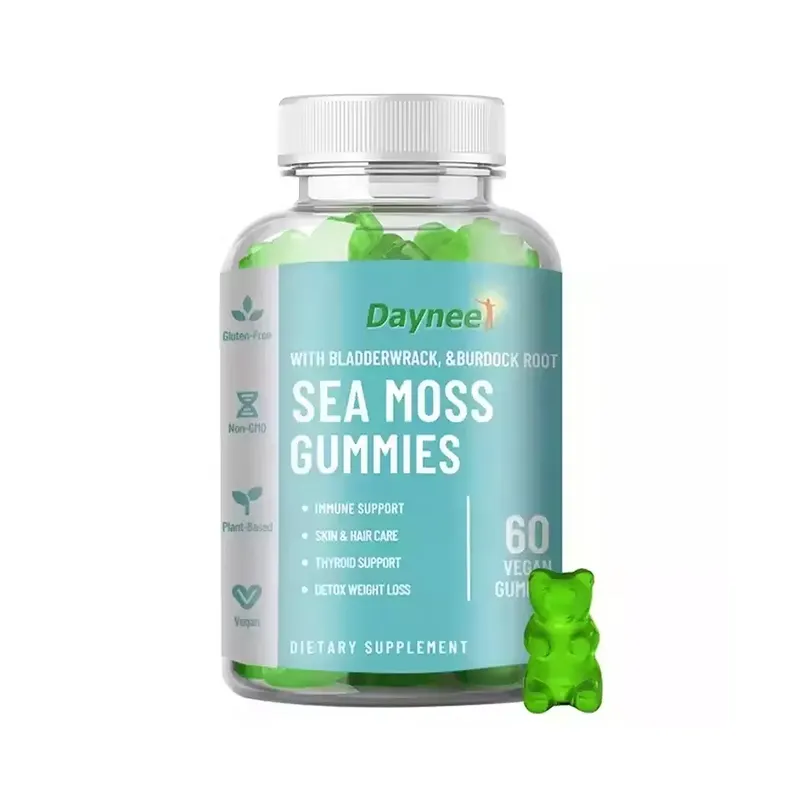 Daynee mar musgo gomas orgânicas herbal Promover a digestão biotina saudável emagrecimento desintoxicação anti inflamação dieta vegan suplemento