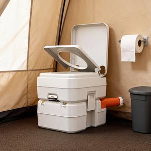 PoeticExist Toilette portable 20L pour camping, voyages, <span class=keywords><strong>randonnée</strong></span>, camping-car, toilette de voyage portable pour extérieur - Product Image 1