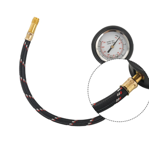Auto Truck Motorcycle Air Dial Brass Aluminum Emergency Tire Inflator Pressure Gauge 1 Year Warranty Universal Fit - Product Image 4