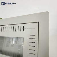 Boîtier terminal téléphonique FTTH, armoire ONU, rack de serveur de centre de données 19 pouces, acier SPCC, porte en verre trempé, rails de montage réglables