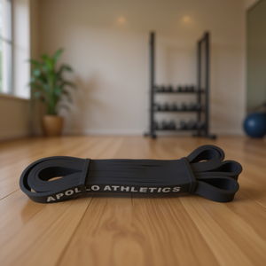 Banda de resistencia Apollo Athletics de látex de resistencia media, de alta resistencia, para estiramiento corporal y entrenamiento de levantamiento de pesas - Product Image 2
