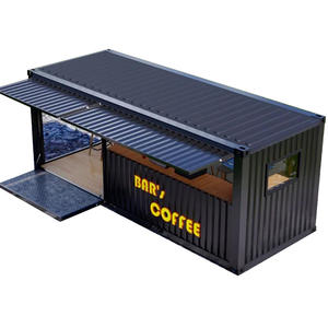 Modern Lüks Prefabrik Konteyner Ev Çevre Dostu Mutfak Ekipmanları Fast Food Restoran Cafe Bar Kurulumu 20FT Çelik - Product Image 5