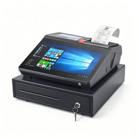 Terminal de point de vente Android tout-en-un avec écran tactile de 11,6 pouces, caisse enregistreuse, imprimante 58 mm, système de point de vente hors ligne NFC