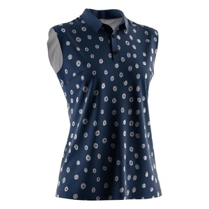 Elegante Camiseta Polo sin Mangas para Mujer, Tejido Ligero y Transpirable, Corte Entallado, Ideal para Entrenamiento de Golf y Uso Diario - Product Image 3