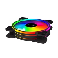 Ventilateur de refroidissement PC LED RGB 1200 tr/min 120 mm à roulement fluide 25 dBA 37,8 CFM 30 000 heures pour boîtier d'ordinateur