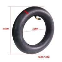 Rubber 85/65-6.5 Inner Tube Bent Valve for 10 Inch Scooter Tire Kugoo G2 Pro G-Max Electric Scooter Replacement Parts Durable